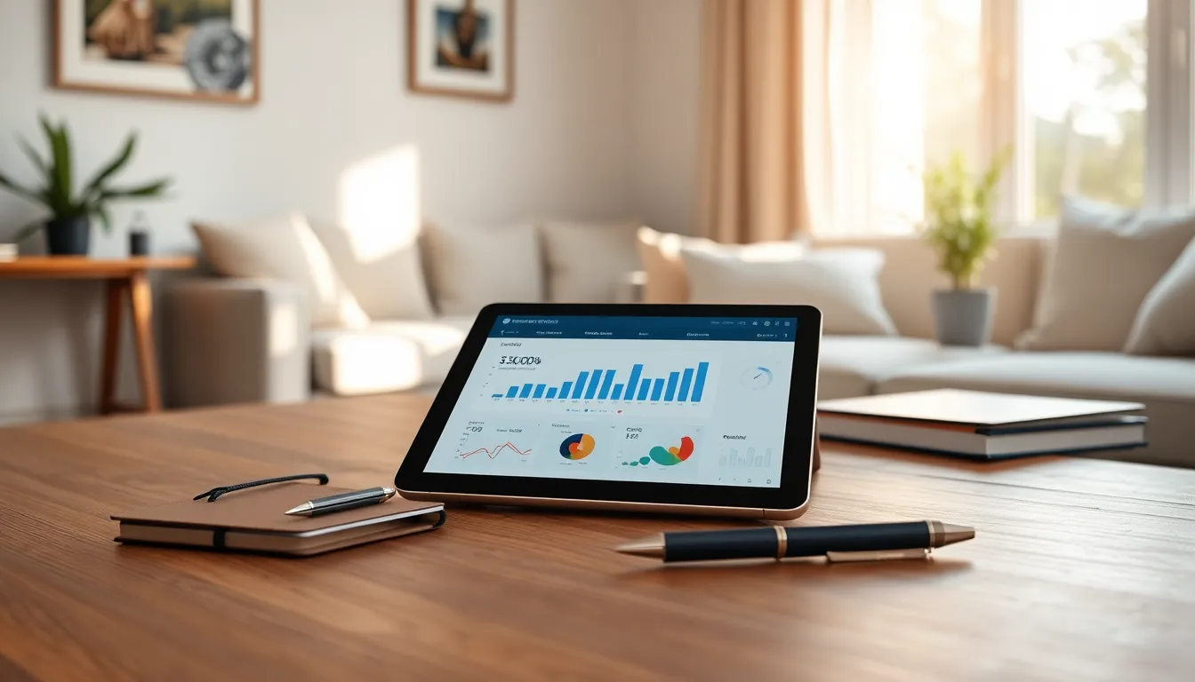 스마트 홈 금융 관리 시스템 대시보드 예시