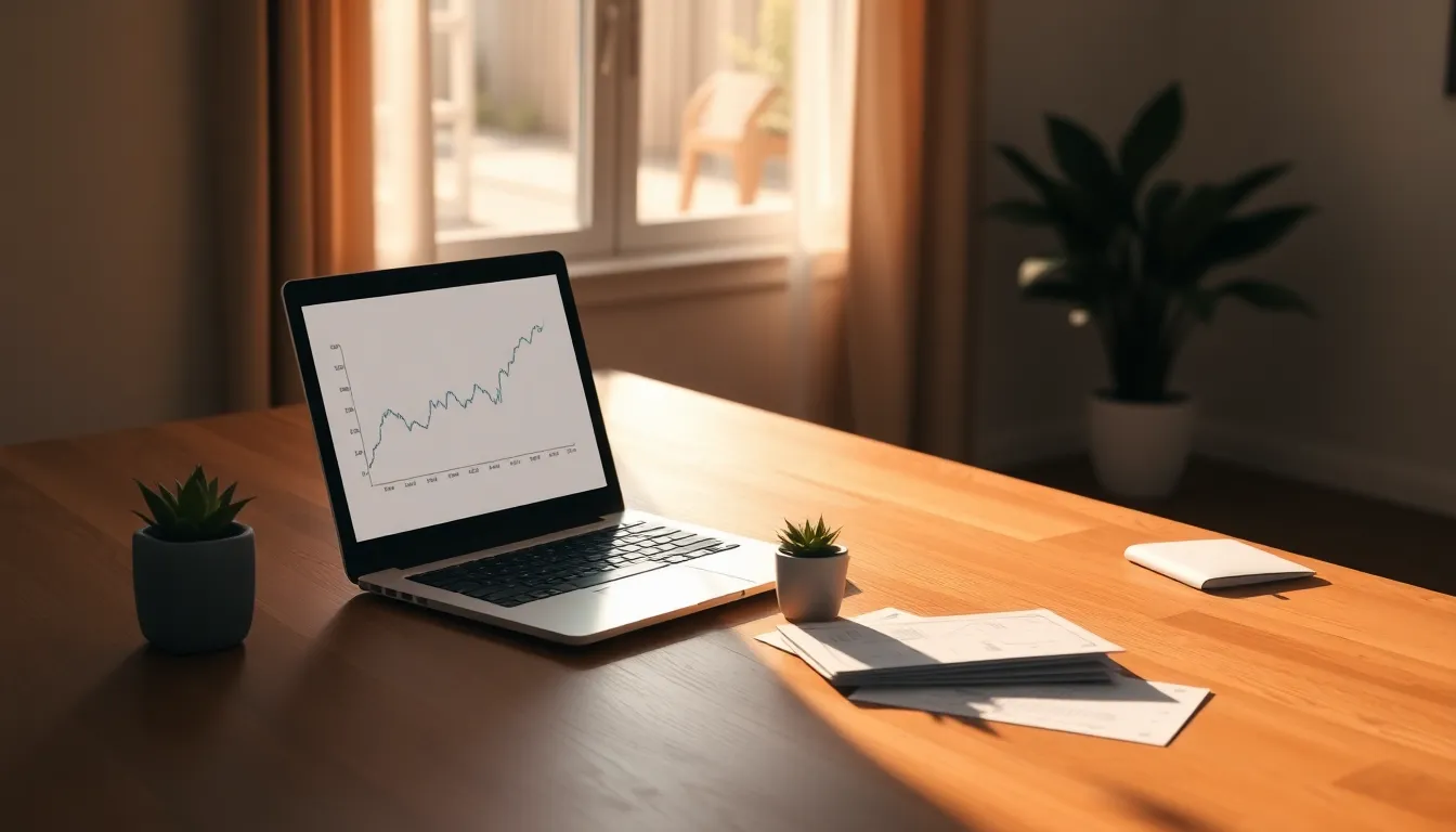 AI 금융 비서가 스마트폰 화면에서 재정 분석을 돕는 이미지