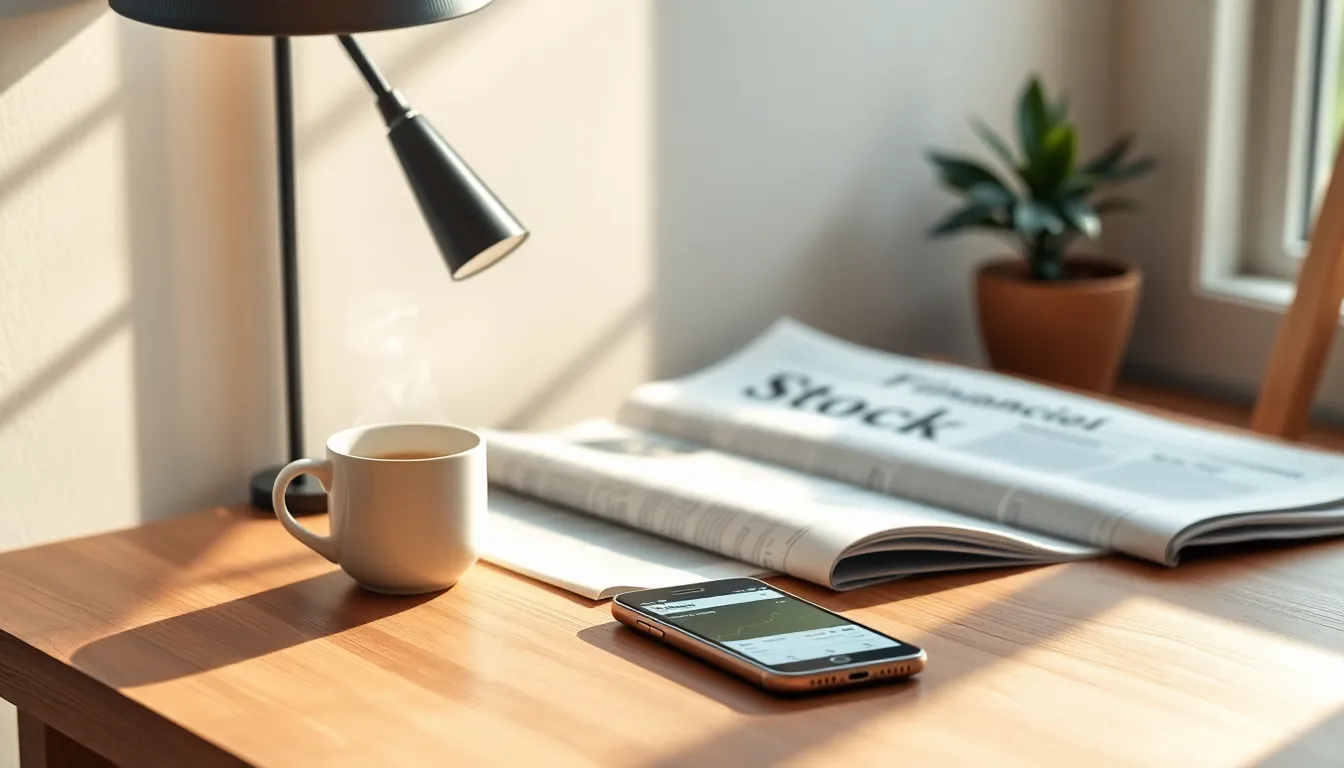 주식 시장 그래프와 데이터